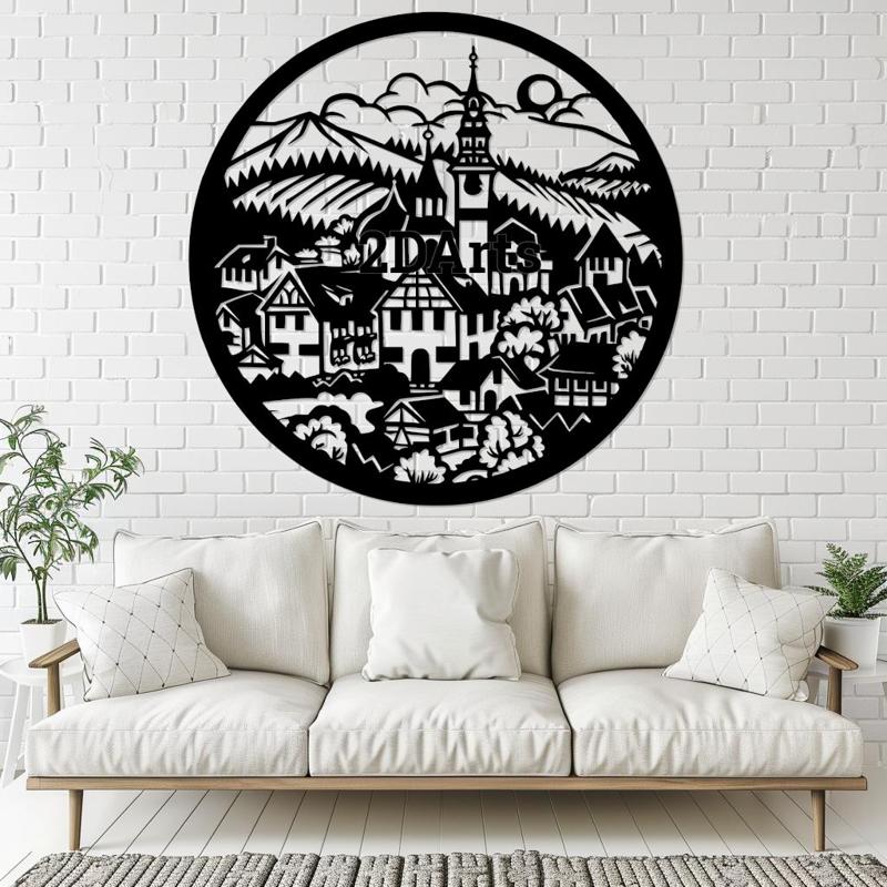 German Town 2D Wall Art/Window Art