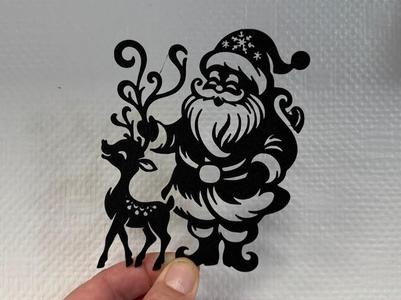 Decor Santa with reindeer