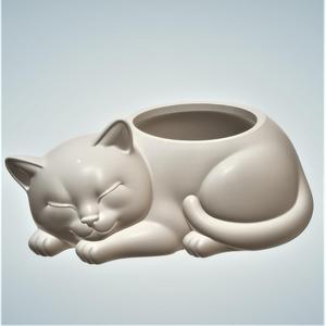 SLEEPING CAT PLANTER