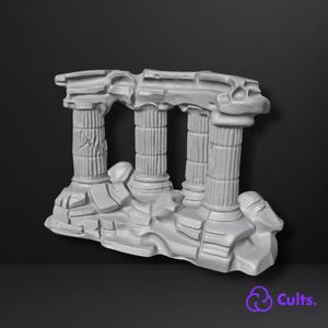 🏛️ Classical Temple Ruins | Historical Decoration for Aquariums and Terrariums