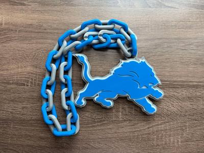 Detroit Lions Oversized Necklace, Pendant
