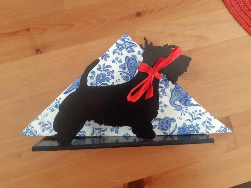 Scottish Terrier napkin holder