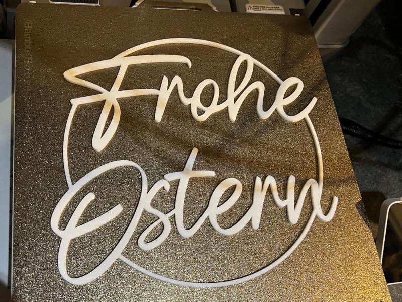 Decorative Ring Sign Happy Easter