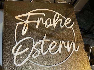 Decorative Ring Sign Happy Easter