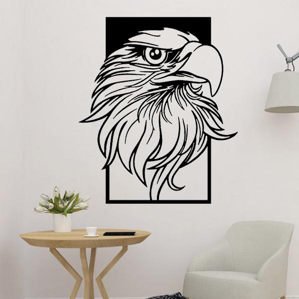 Eagle Head Wall Sculpture 2D