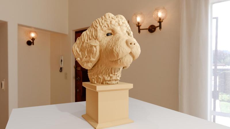 golden doodle head  bust stl