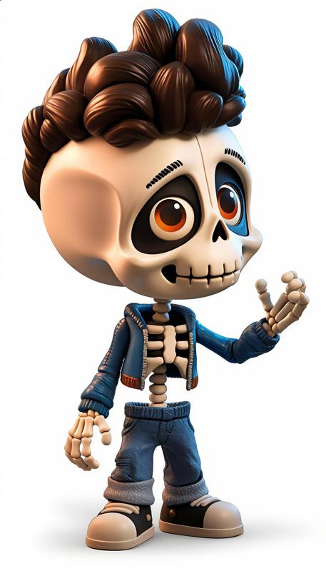 Urban Vibes - Urban Skeleton / Burton Inspired / art toy / magic makes