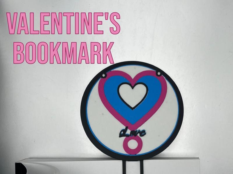 Valentine's Bookmark