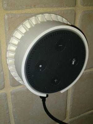 Echo Dot Wall mounted Holder, with Speaker Grill