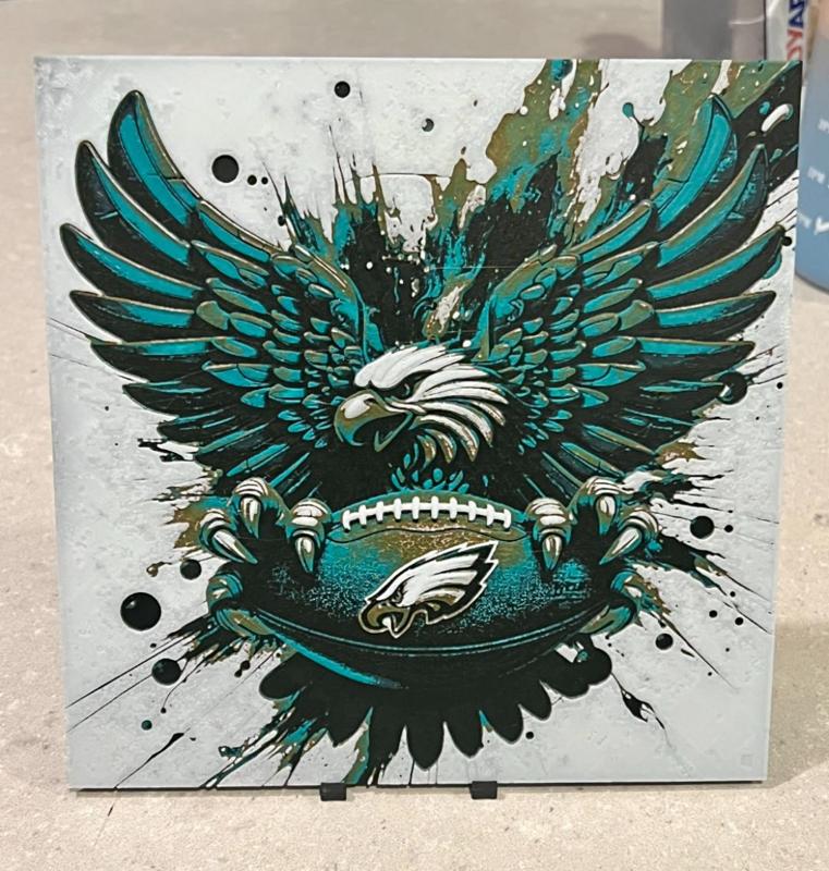 Philadelphia Eagles Logo with football
