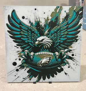 Philadelphia Eagles Logo with football