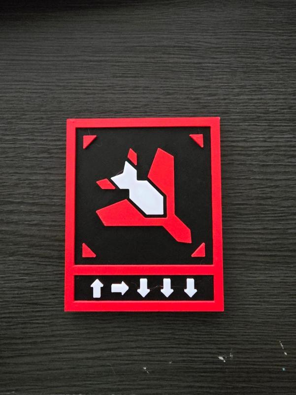 Magnetic Helldivers 2 Eagle 500kg Bomb Plaque