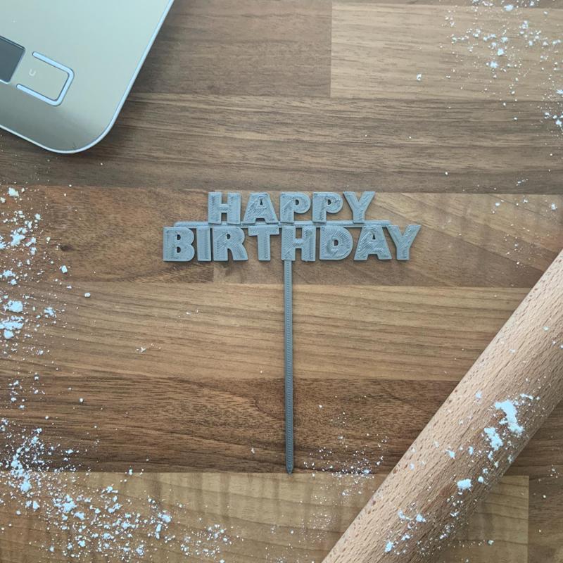 Happy Birthday Cake Topper