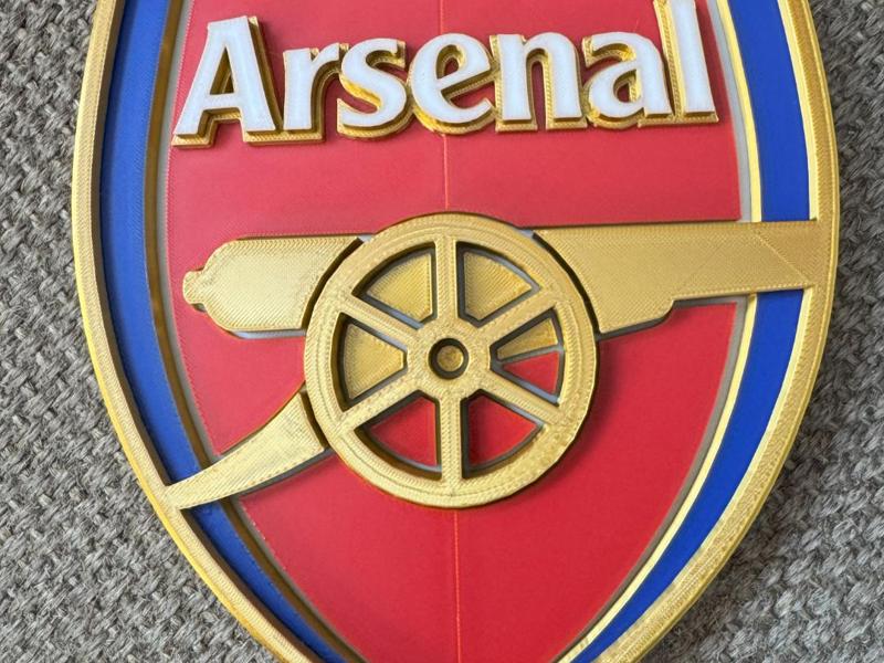 Arsenal FC 3D Logo Shield (4 Colors, AMS)