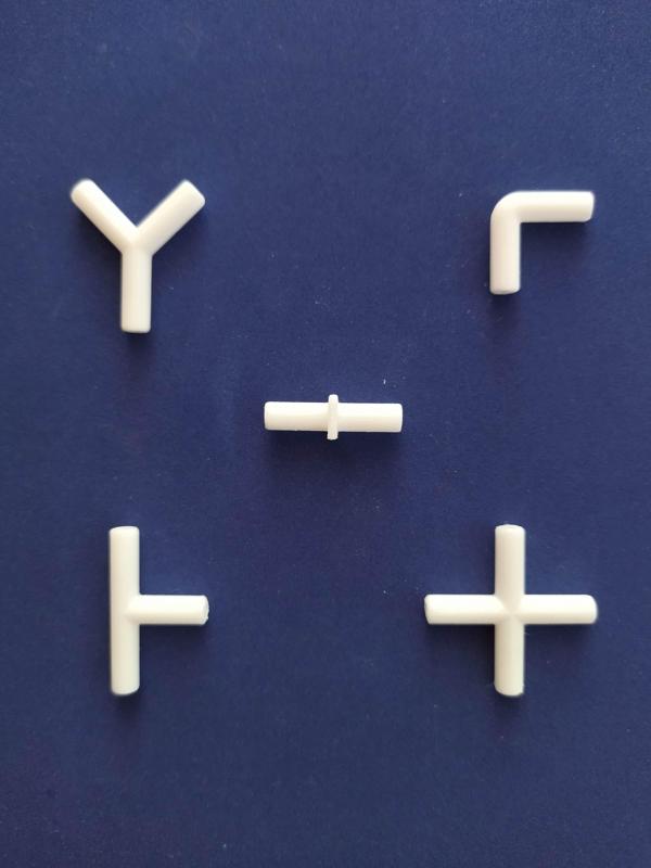 Complete set aquarium 3/16" airline tubing connector (5 different designs bundle) // Fish tank airline tubing connector