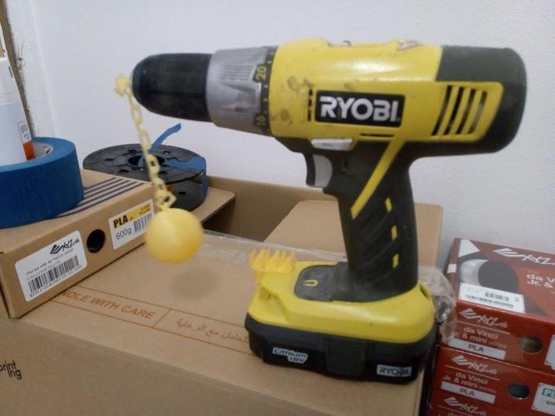 Drill Spinning Ball and Chain Gadget / Toy