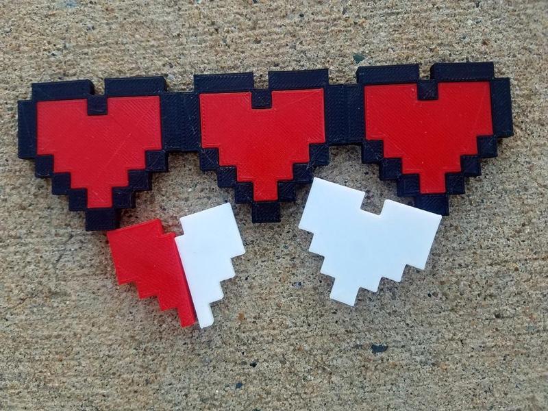 Zelda Life Heart Container With Magnetic Interchangeable Centers