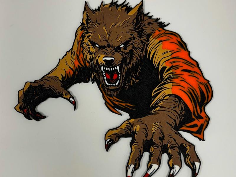 Wolfman Halloween Flat Decoration