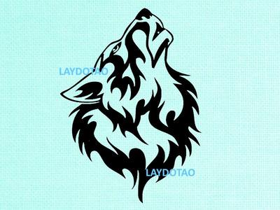 WOLF MURAL WALL DECORATION