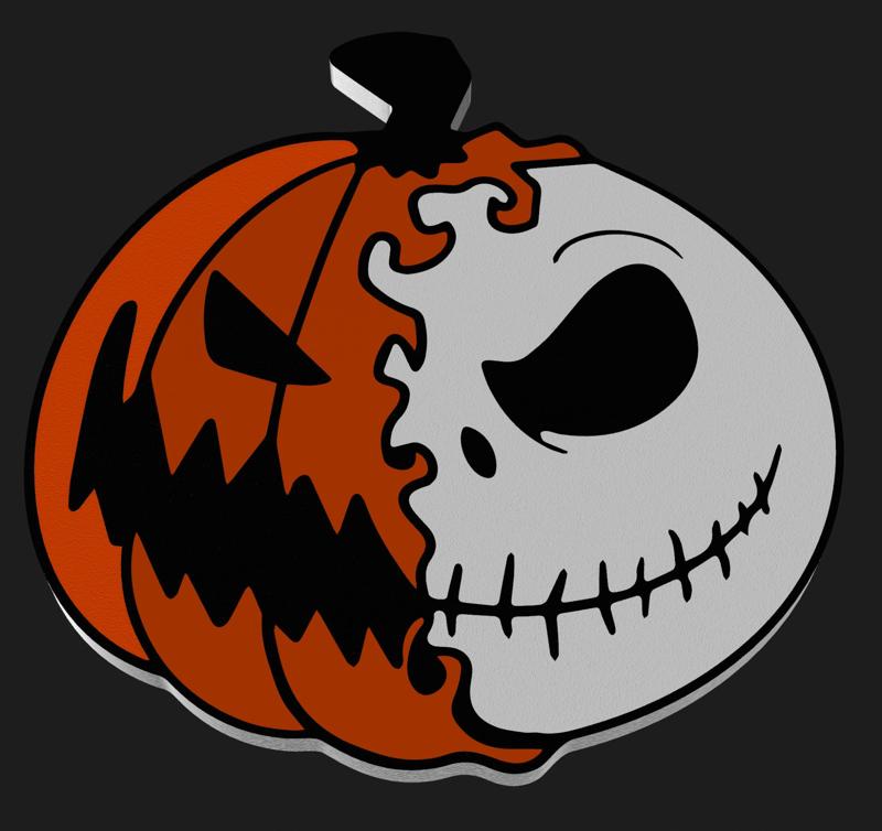Pumpkin Skellington Keychain