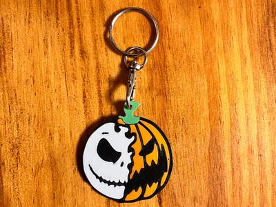 Burton Pumpkin keychain