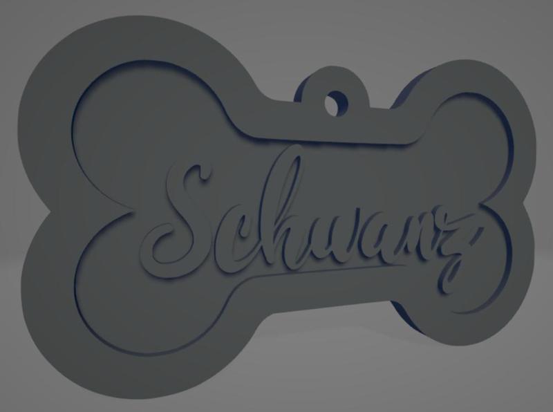 Bicolor Dog Collar "Schwanz" - Collar bicolor para perro "Schwanz"