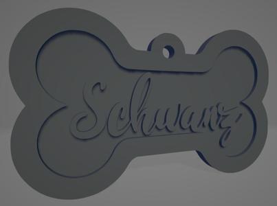 Bicolor Dog Collar "Schwanz" - Collar bicolor para perro "Schwanz"