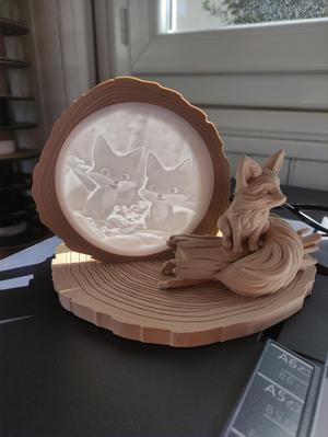 Litho fox lamp so cut !!!
