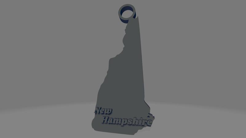 New Hampshire keychain