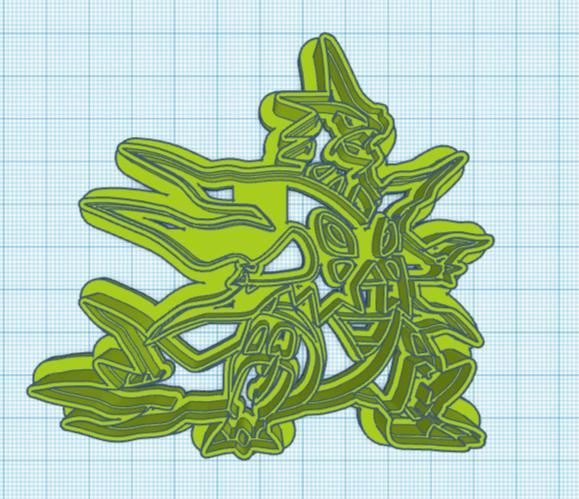 Pokemon: Mega Tyranitar Cookie Cutter