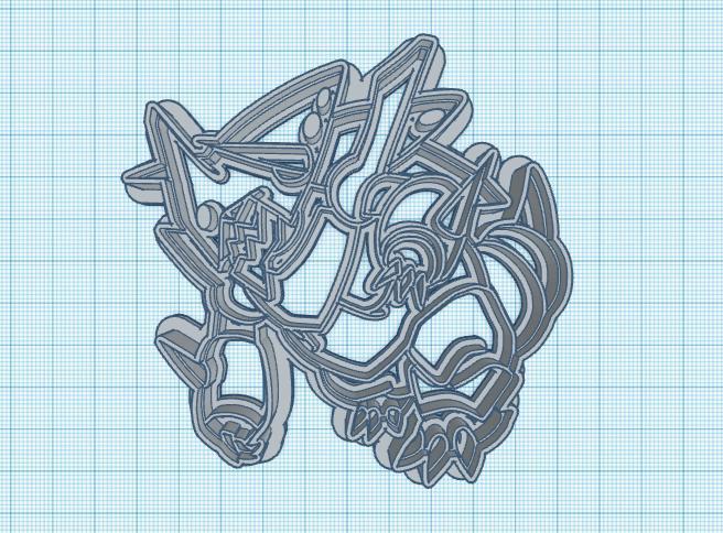 Pokemon: Mega Aggron Cookie Cutter