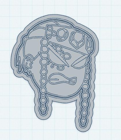 Demon Slayer: Angry Uzui Icon Cookie Cutter