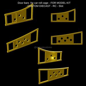 Door bars  for car roll cage - FOR MODEL KIT - CUSTOM DIECAST - RC - Slot