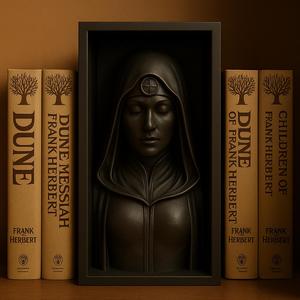 Bene Gesserit Book Nook – Dune Series Inspired Bookshelf Diorama