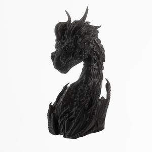 Dragon bust - fantasy decoration, great to paint, RPG boss monster