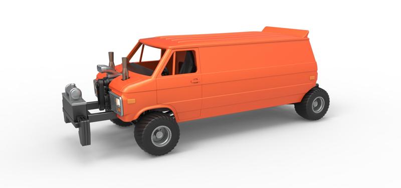 Diecast pulling van 4wd Version 2 Scale 1:25