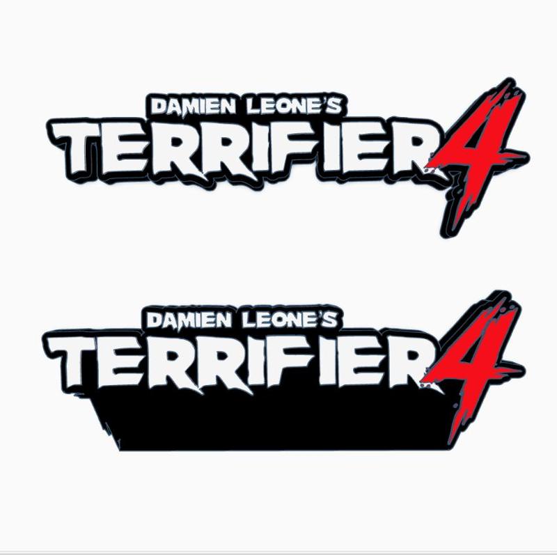 2x DAMIEN LEONE`s TERRIFIER 4 Logo Display by MANIACMANCAVE3D