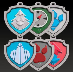 PAW PATROL BADGES Set 2