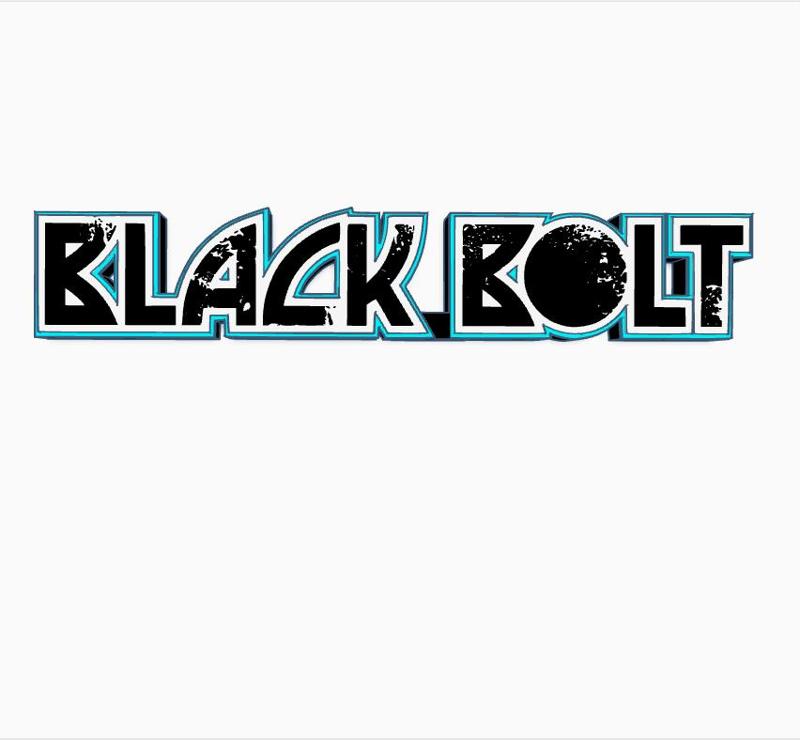 BLACK BOLT Logo Display by MANIACMANCAVE3D