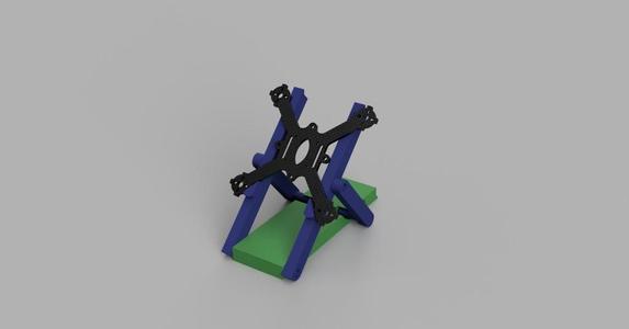Micro drone starting block foldable