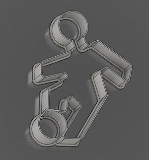 Football / Soccer Player Cookie Cutter