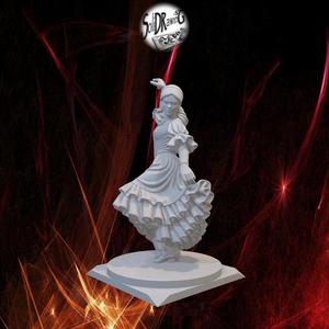 Flamenco Dancer Sculpture – SoliDRawinGs C353