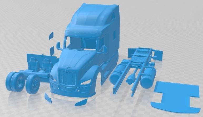 Peterbilt 579 Sleeper Cab Tractor Truck 2024 Printable