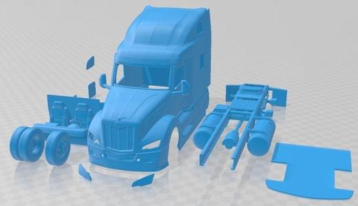 Peterbilt 579 Sleeper Cab Tractor Truck 2024 Printable