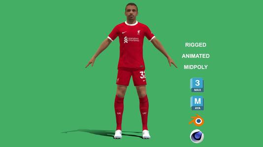 3D Rigged Joel Matip Liverpool 2024