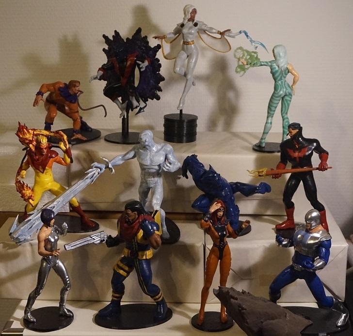 X-men Diorama Nr2: X-men (Gold-team) vs the Brotherhood