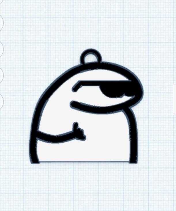 FLORK CHILL KEYCHAIN