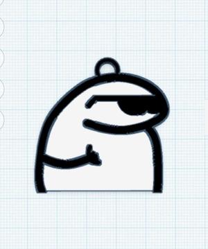 FLORK CHILL KEYCHAIN