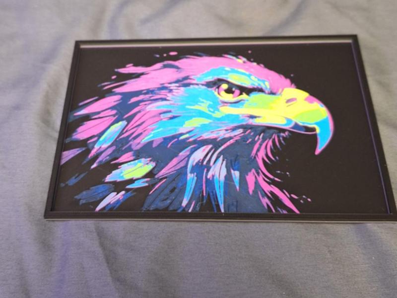 Colorful Eagle purple