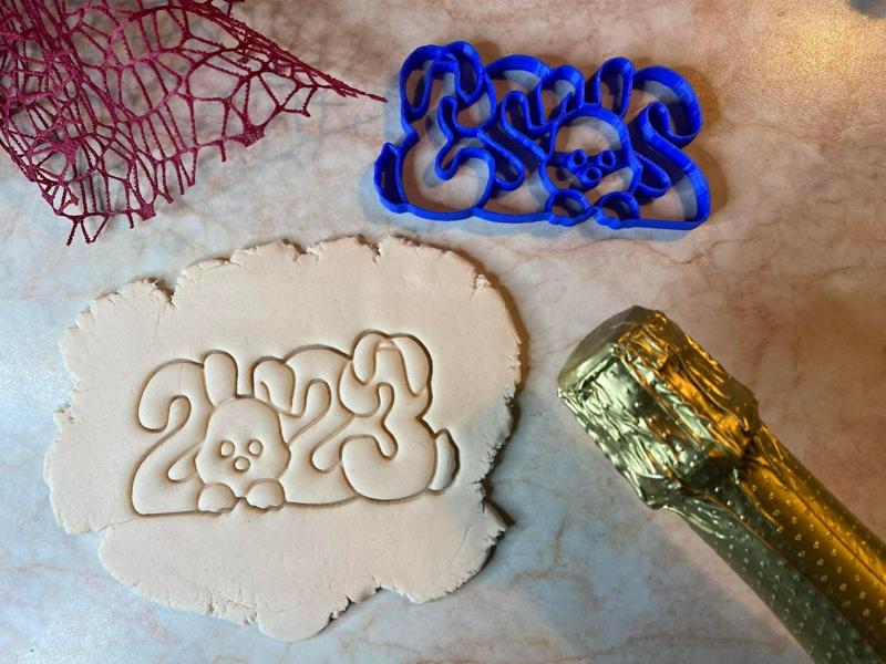 2023 rabbit cookie cutter new year